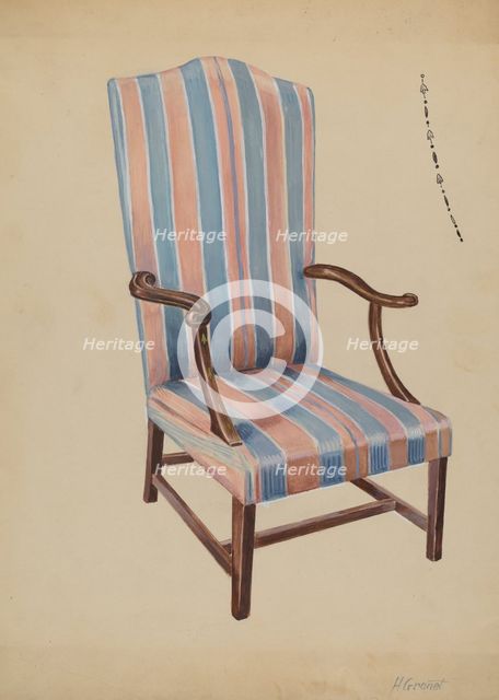 Chair, 1935/1942. Creator: Henry Granet.
