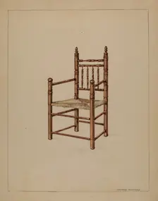 Chair, 1935/1942. Creator: Isadore Goldberg