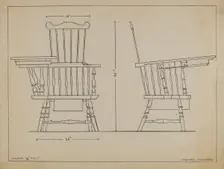 Chair, 1935/1942. Creator: Isadore Goldberg
