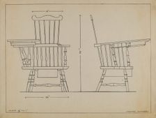 Chair, 1935/1942. Creator: Isadore Goldberg