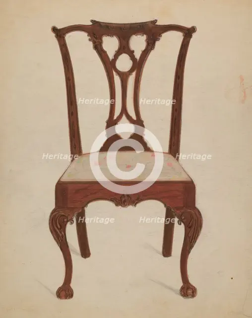 Chair, 1935/1942. Creator: John Garay.