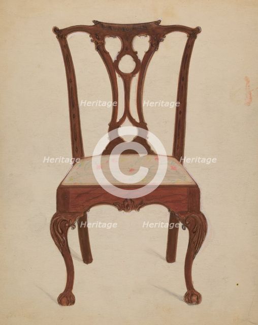 Chair, 1935/1942. Creator: John Garay.