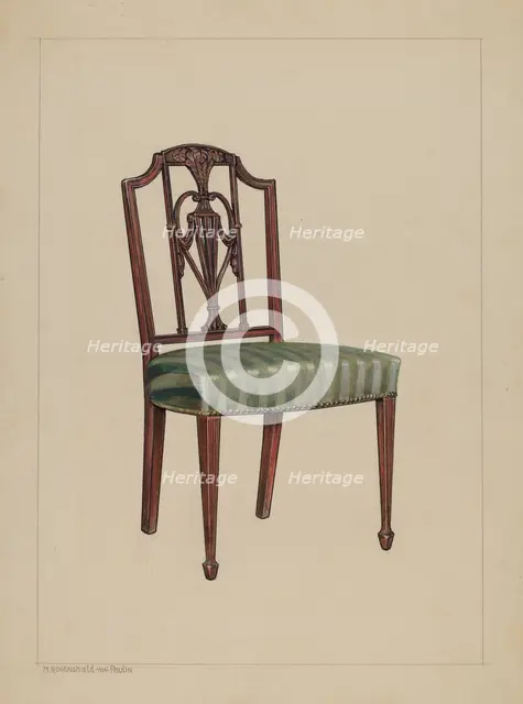 Chair, 1935/1942. Creator: M. Rosenshield-von-Paulin.