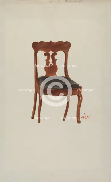 Chair, 1935/1942. Creator: Margaret Stottlemeyer.
