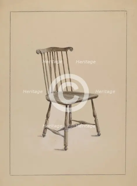 Chair, 1935/1942. Creator: Simon Weiss.