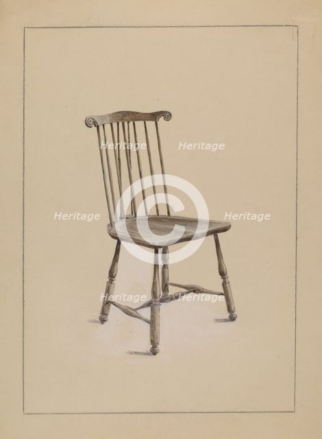 Chair, 1935/1942. Creator: Simon Weiss.