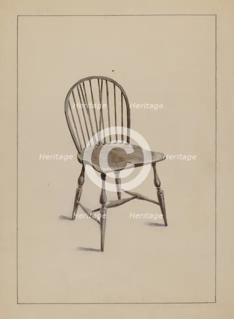 Chair, 1935/1942. Creator: Simon Weiss.