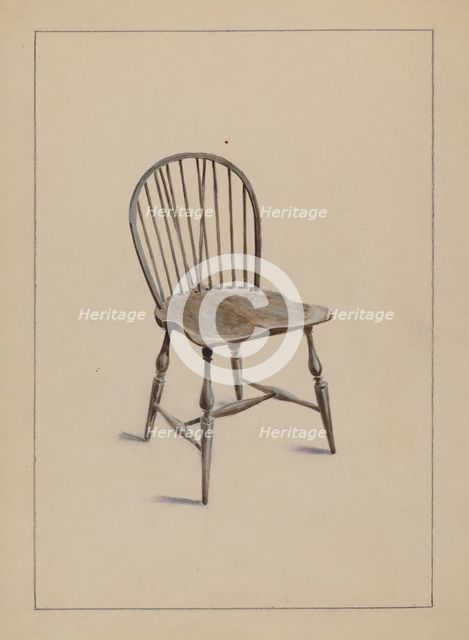 Chair, 1935/1942. Creator: Simon Weiss.
