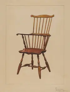 Chair, 1935/1942. Creator: Rolland Livingstone