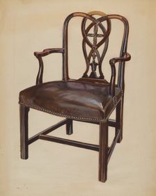 Chair, 1935/1942. Creator: Rolland Livingstone