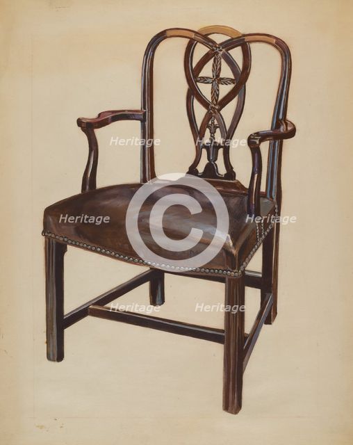 Chair, 1935/1942. Creator: Rolland Livingstone.