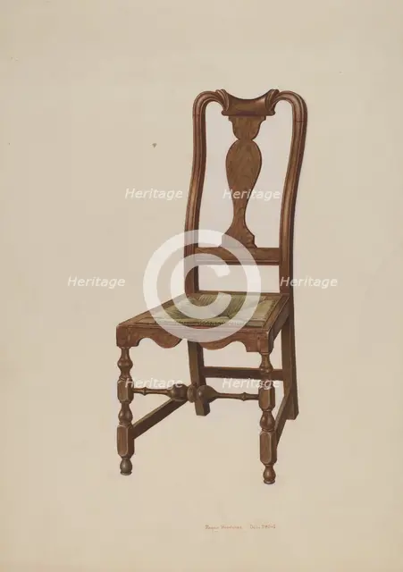 Chair, 1935/1942. Creator: Regina Henderer.