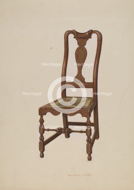 Chair, 1935/1942. Creator: Regina Henderer.