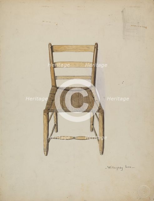 Chair, 1935/1942. Creator: Willoughby Ions.