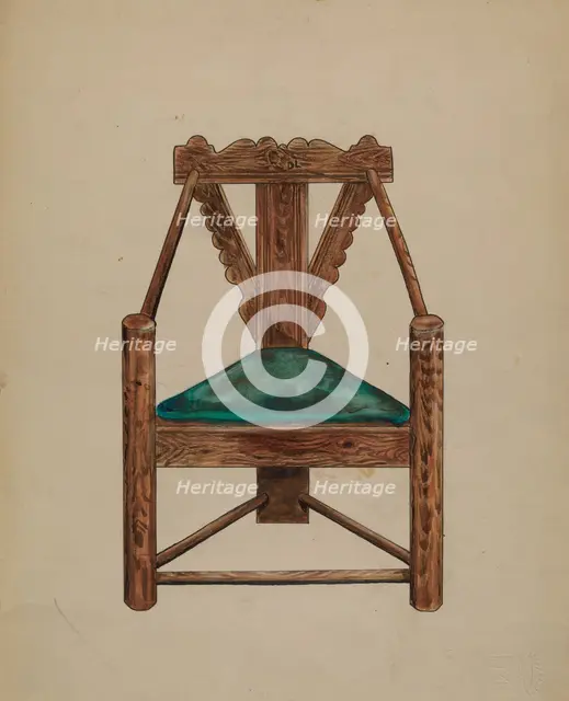 Chair, 1935/1942. Creator: Thomas J. Eliot.