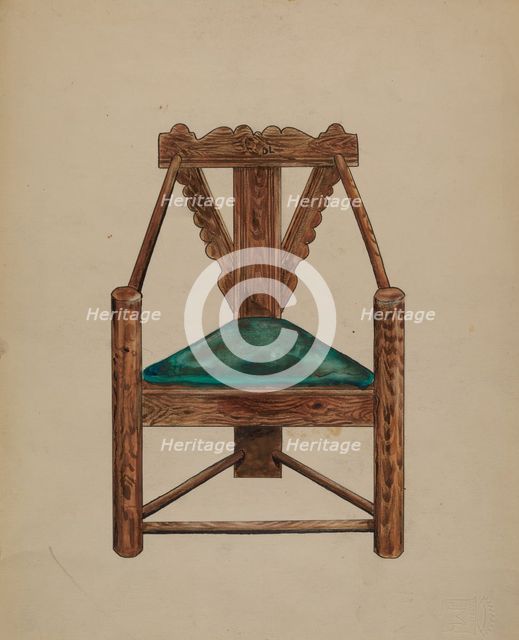 Chair, 1935/1942. Creator: Thomas J. Eliot.