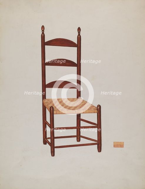 Chair, 1935/1942. Creator: Unknown.