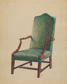 Chair, 1935/1942. Creator: Unknown