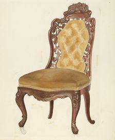 Chair, 1935/1942. Creator: Unknown