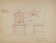 Chair, 1935/1942. Creator: Unknown