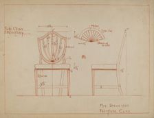 Chair, 1935/1942. Creator: Unknown