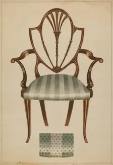 Chair, 1935/1942. Creator: Unknown