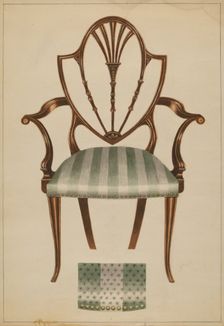 Chair, 1935/1942. Creator: Unknown