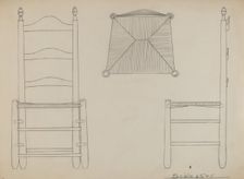 Chair, 1935/1942. Creator: Unknown
