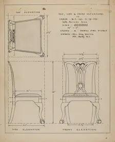 Chair, 1935/1942. Creator: Unknown