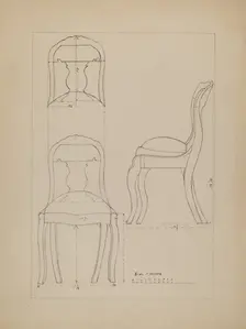 Chair, 1935/1942. Creator: Unknown