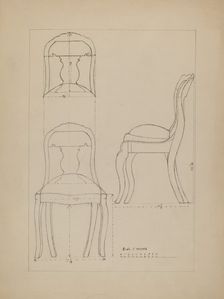 Chair, 1935/1942. Creator: Unknown
