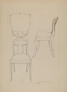 Chair, 1935/1942. Creator: Unknown