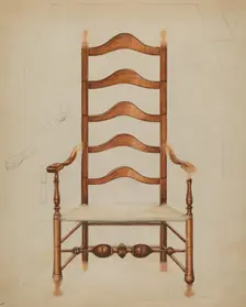 Chair, 1935/1942. Creators: Hans Westendorff, Frank Wenger
