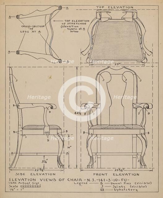 Chair, 1935/1942. Creator: Francis Law Durand.