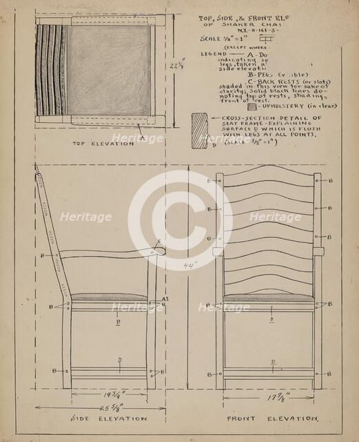 Chair, 1935/1942. Creator: Francis Law Durand.