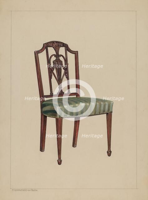 Chair, 1935/1942. Creator: M. Rosenshield-von-Paulin.