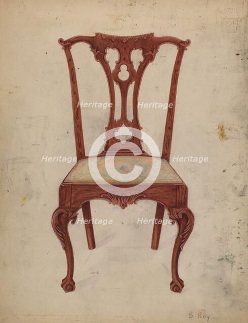 Chair, 1935/1942. Creator: Suzanne Roy.