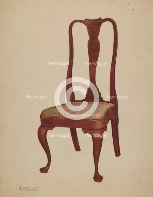 Chair, 1937. Creator: Arsen Maralian.
