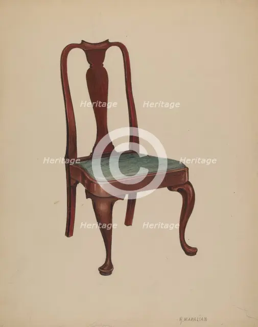 Chair, 1937. Creator: Arsen Maralian.