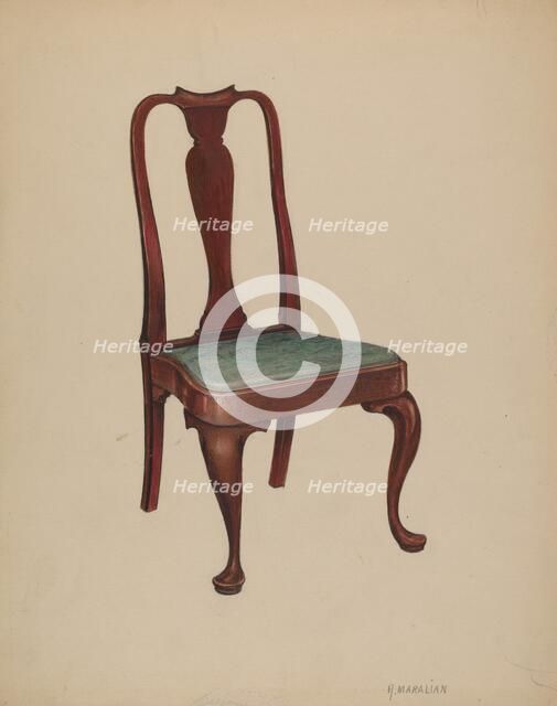 Chair, 1937. Creator: Arsen Maralian.