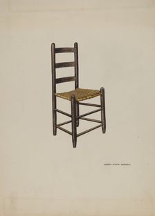 Chair, 1937. Creator: Harry Mann Waddell