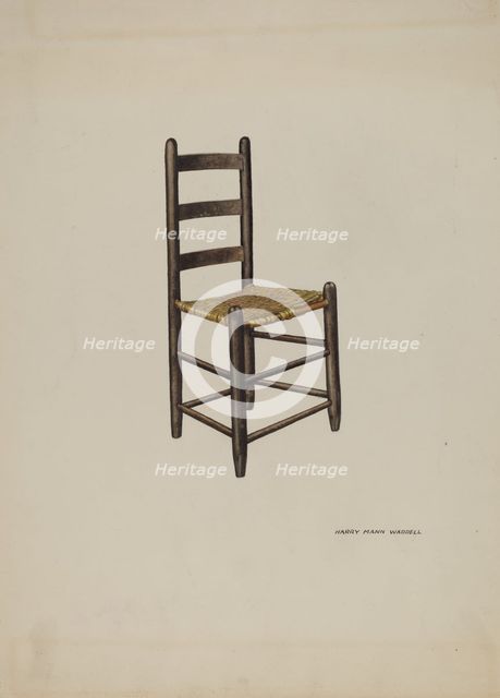 Chair, 1937. Creator: Harry Mann Waddell.