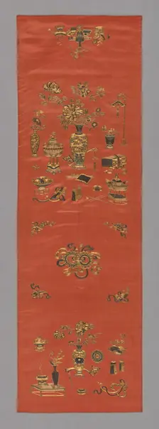 Chair Cover, China, Qing dynasty (1644-1911), 1800/25. Creator: Unknown