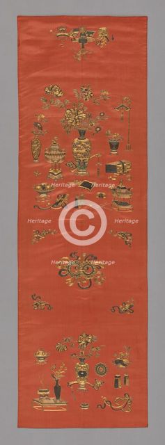 Chair Cover, China, Qing dynasty (1644-1911), 1800/25. Creator: Unknown.