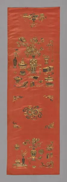 Chair Cover, China, Qing Dynasty (1644-1911), 1800/25. Creator: Unknown