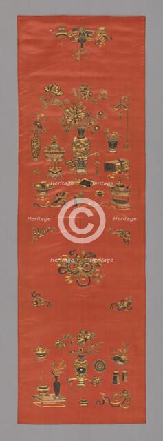 Chair Cover, China, Qing dynasty (1644-1911), 1800/25. Creator: Unknown.