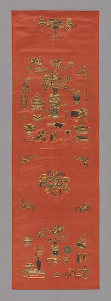 Chair Cover, China, Qing dynasty (1644-1911), 1800/25. Creator: Unknown