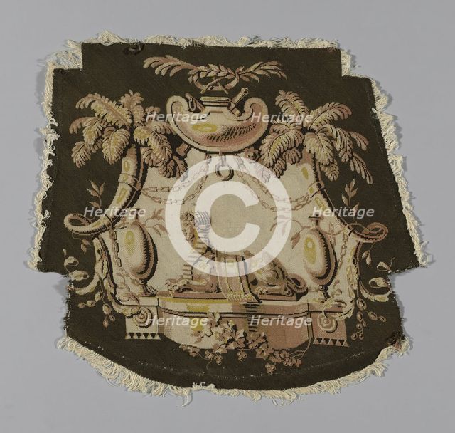 Chair Cover, England, Empire period, c. 1810. Creator: Unknown.