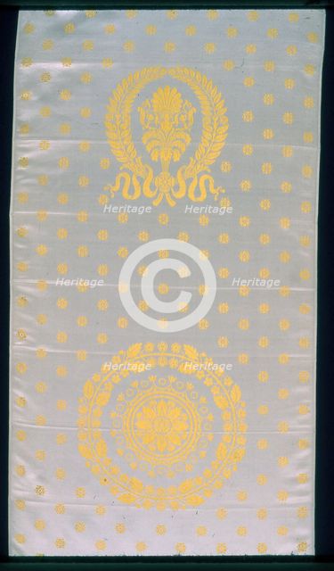 Chair Cover, France, 1800/25. Creator: Unknown.