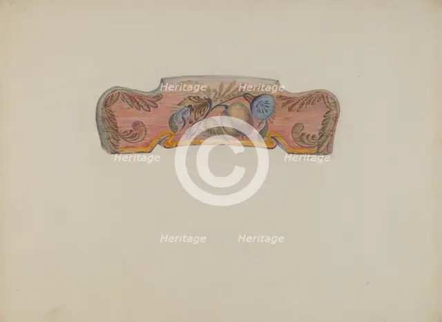 Chair Back Decoration, 1935. Creator: Austin L. Davison.